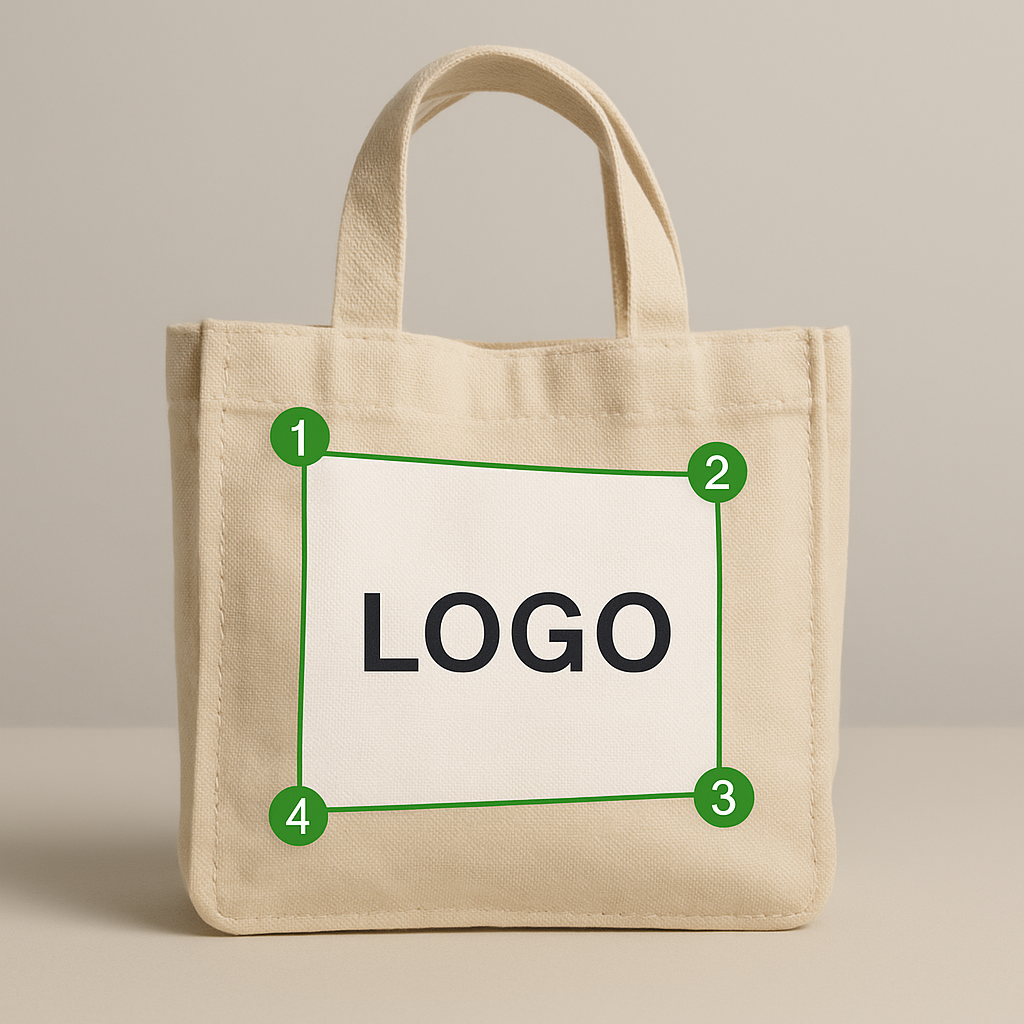 Exemplo de aplicação de logotipo